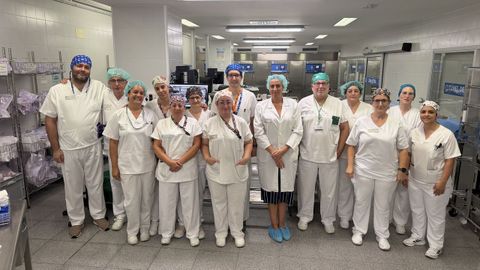 Equipo de la Central de Esterilizaci�n do Hospital Universitario de Ourense 