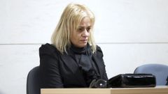 Mara del Pilar Fernndez, durante el juicio en Santiago.