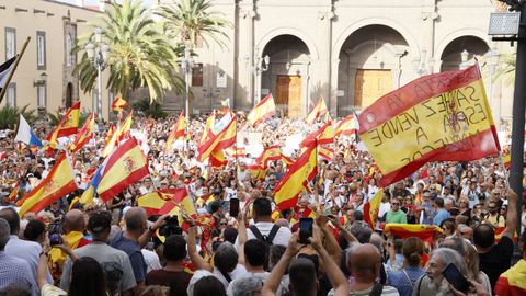 Concentraci�n en Las Palmas de Gran Canaria en apoyo a Ceuta. 
