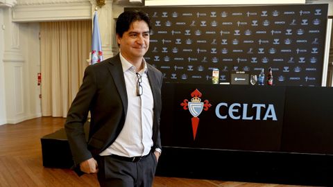 Marco Garcés lleva casi dos años en el cargo de director de fútbol del Celta.