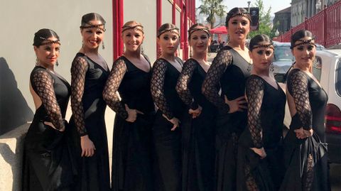 Integrantes del Ballet Principado de Asturias, en Oporto