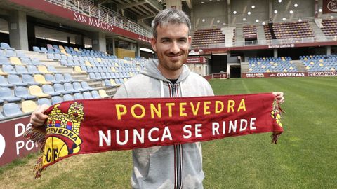 Rubén Domínguez, el día de su presentación en Pasarón