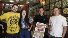 Sim�n, Andrea, David y Viriato, parte del equipo de Secret Bridge