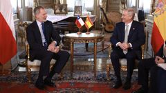 El presidente de Chile, Jos� Antonio Kast, recibi� a Felipe VI antes de su toma de posesi�n
