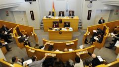 Vista general del pleno de la Diputaci�n de A Coru�a