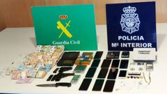 Dinero y art�culos incautados en la operaci�n