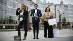 Laura Picado,  David Gigirey y Helena Garc�a-Se�orans, autores del libro 