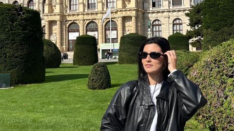 Alba Mari�o,�durante su estancia en Viena