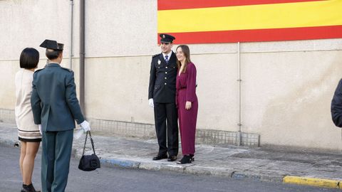 La cita cont con familiares y amigos de los guardias homenajeados