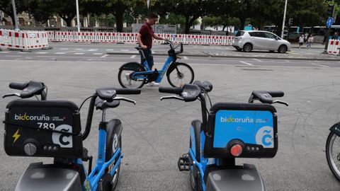 Estacin de Bicicorua de la zona del Obelisco y Cantones. 