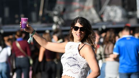 Muchos aprovecharon para sacarse fotos a la vez que disfrutaban de los conciertos