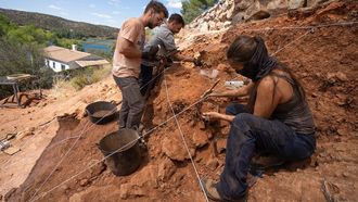 Excavaci�n arqueol�gica en Ruidera.