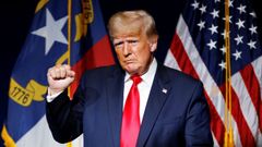 El expresidente estadounidense Donald Trump, en un mitin del partido Republicano en Carolina del Norte