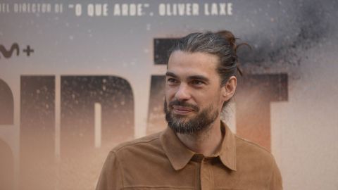 Oliver Laxe, en Navia de Suarna tras ser premiado en el Festival de Cannes