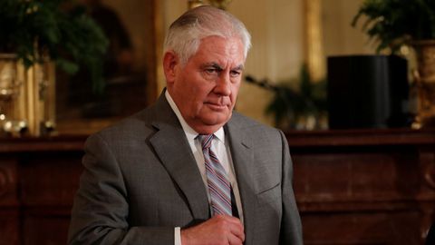 El destituido secretario de Estado Rex Tillerson