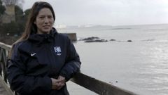 Sus� Cores, durante su etapa en la selecci�n gallega