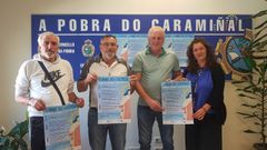 Santamar�a, Abu�n, Pi�eiro y Lojo presentaron el programa de las fiestas.