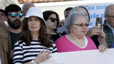 Mara Jos Fernndez, con gorro, en una concentracin