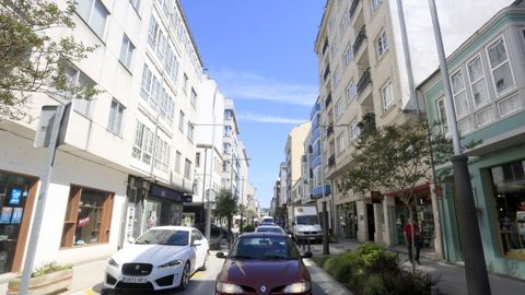 Calle Calvo Sotelo, donde se ubica la tienda de la mujer que denunció