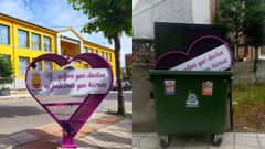 Cartel contra la violencia machista en Nava