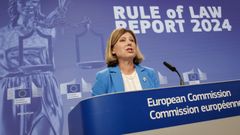 La presidenta de la Comisin Europea, Vera Jourova.