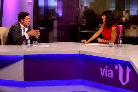 Besteiro, durante la entrevista en el programa �V�a V�.