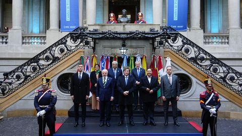 Foto de familia de los líderes de Mercosur.