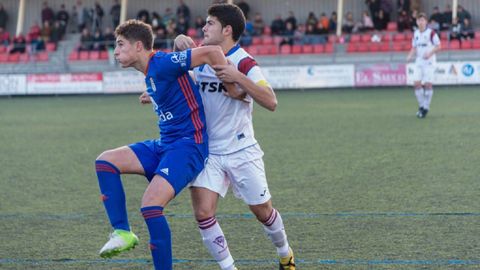 Javi Cueto en un TSK Roces-Oviedo juvenil