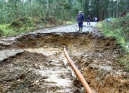 La red viaria local sufri� graves desperfectos