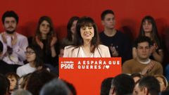 Eva Mart�nez Ac�n, durante un m�tin del PSOE