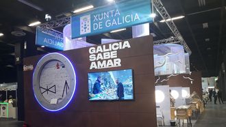 Elpuesto de Galicia sabe aMar en la feria Anuga, celebrada en Colonia (Alemania) en octubre del 2021