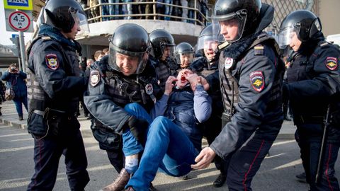 Protestas en Mosc�