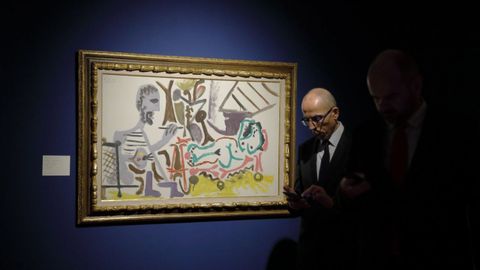 Exposición sobre Picasso na Coruña, no ano 2023.