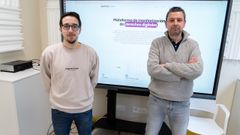 Responsables de Digitrack, Marcos Fern�ndez Pichel y David E. Losada