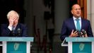 �Una falta de acuerdo causar� mucho trastorno en Irlanda�, afirm� el primer ministro de Irlanda en la rueda conjunta conJohnson
