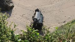 El coche accidentado el s�bado pasado