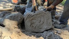Trisquel hallado en el yacimiento de Armea, Allariz