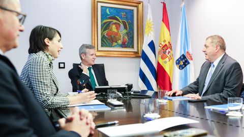 Reuni&oacute;n del presidente de la Xunta con el embajador de Uruguay en Espa&ntilde;a.