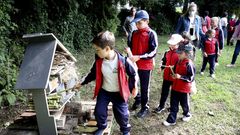 Uno de los centros compostelanos participantes el curso pasado en el programa Voz Natura
