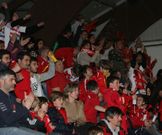 La afici�n de Carballo apoy� incondicionalmente al Lubi�ns. 