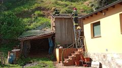 Intervenci�n en San Xusto (Carballeda de Valdeorras).