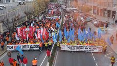 Gran manifestaci�n en A Coru�a por Alcoa
