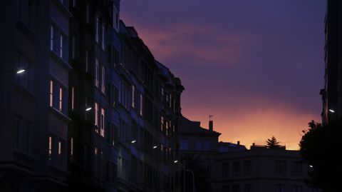 Puesta de sol en A Coruña.