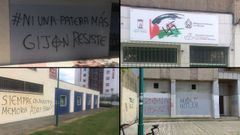 Pintadas fascistas en Gij�n