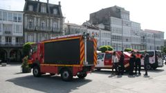 Foto de archivo de los bomberos de Betanzos.
