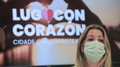 La alcaldesa de Lugo, Lara M�ndez, pidi� responsabilidad a los lucenses