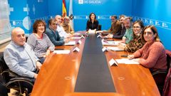 La conselleira de Medio Ambiente, �ngeles V�zquez, se reuni� con ocho alcaldes de la comarca de Monterrei para hablar de la financiaci�n del PAI del Alto T�mega.