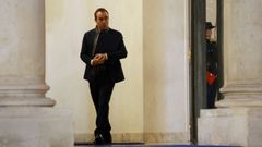 Lecornu, a su salida este lunes del El�seo.