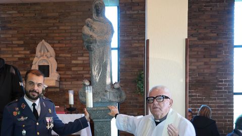 CELEBRACI�N DE LA VIRGEN DE LORETO EN EL EVA 10. ESTACION DE VIGILANCIA AEREA