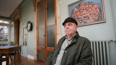 El ex guardia civil monfortino Jos� Antonio Iglesias, en Sarria, lugar en el que reside ahora